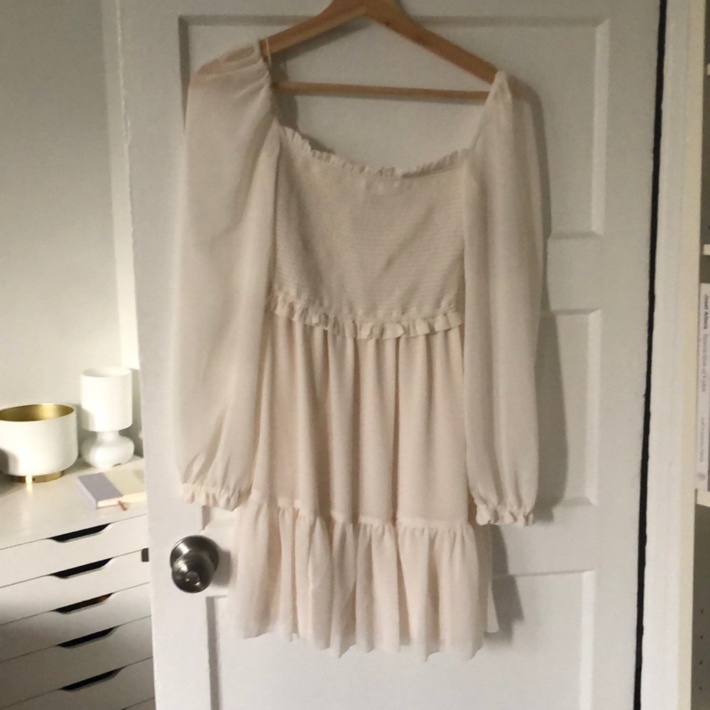 Wilfred tempest dress - long sleeved white